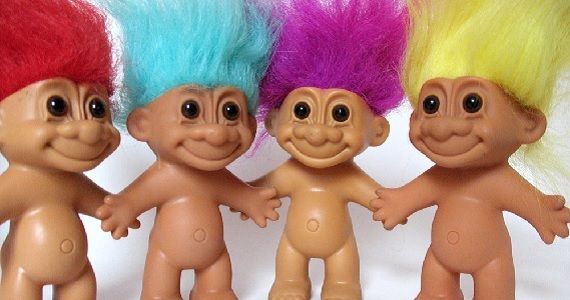 Trolls: ugly, bad-tempered critters